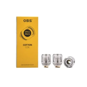 100% Genuine OBS Replacement Cotton Coils for Mini Cube Kit S1 0.6Ω / N1 1.2Ω – Pack of 5