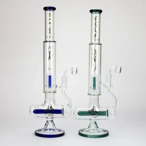 21" AQUA Glass 2-In-1 Inline Diffuser Glass Rig