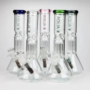 AQUA 10.5" Tree Arm Beaker Bong W/ Silicone Cap