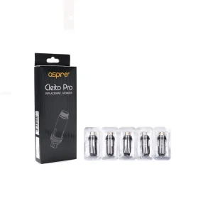 Aspire Cleito Pro 0.5 Ohm Replacement Coils (Pack of 5) – For Puxos Kit & Pro Tank