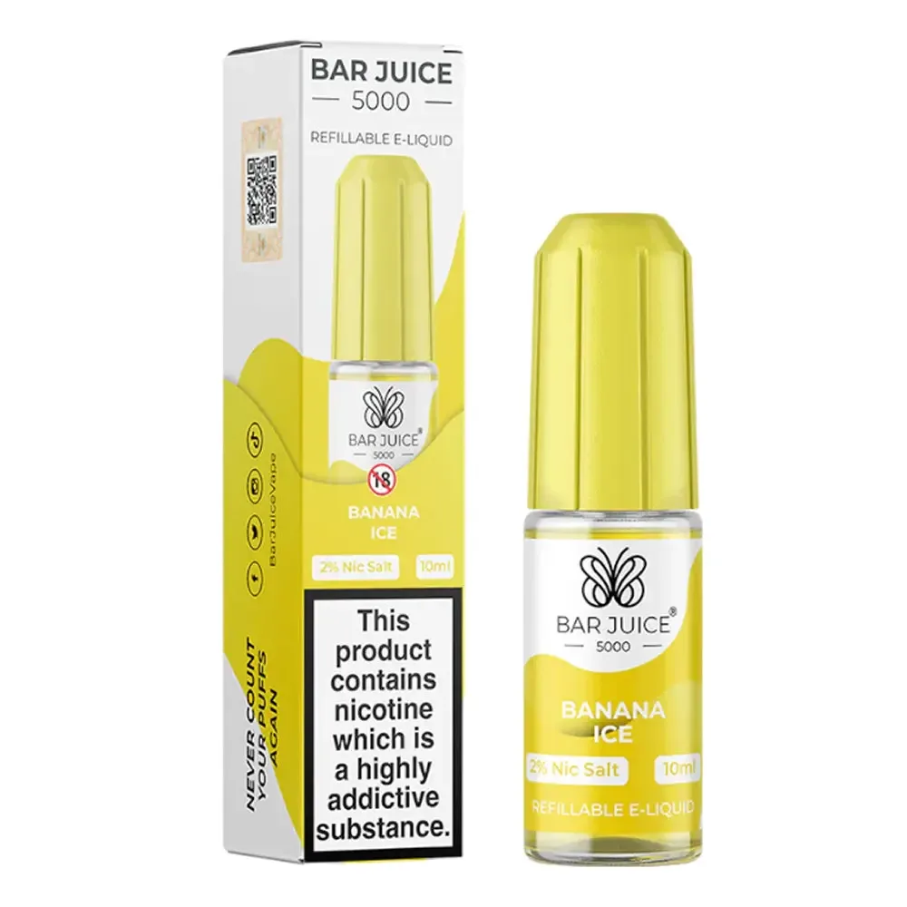 Banana Ice Nic Salt E-Liquid by Bar Juice 5000