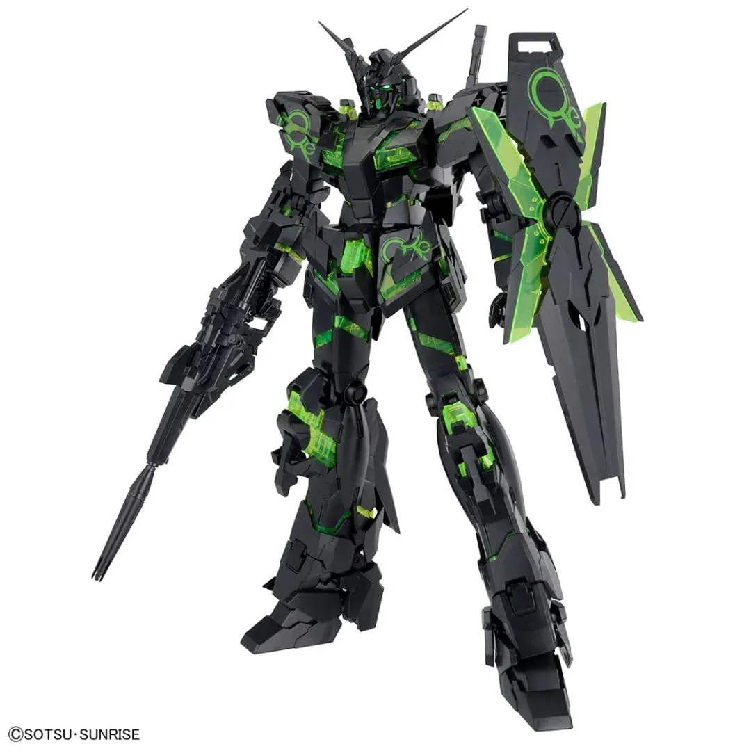 Bandai Spirits MG 1/100 Unicorn Gundam Recirculation Clear Neon Green Model - Image 2