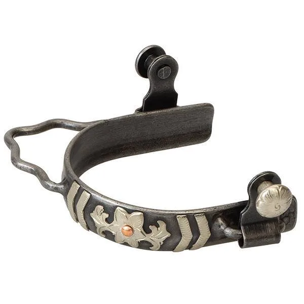 Barrel Spurs with Chevron/ Floral Design - Image 2