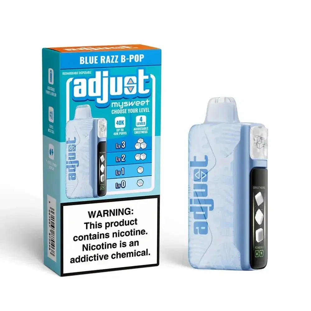 Blue Razz B-Pop - Adjust MySweet 40K Disposable Vape