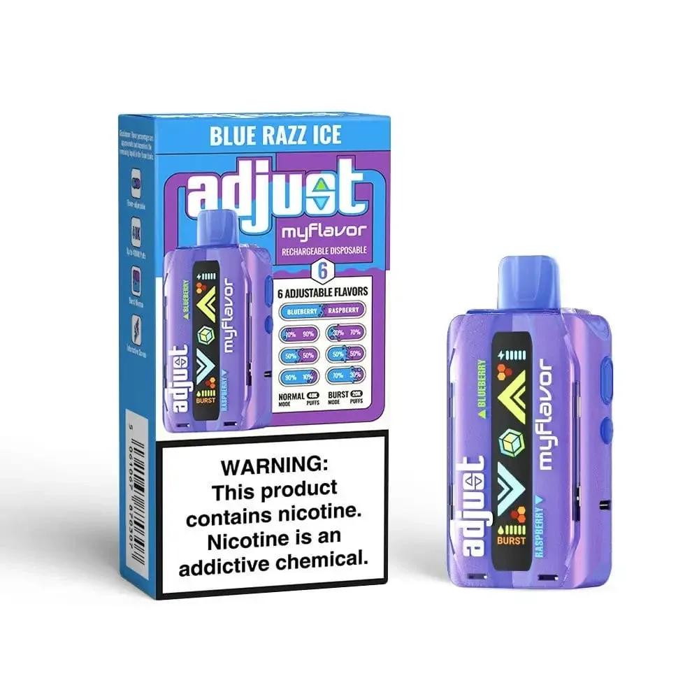 Blue Razz Ice - Adjust MyFlavor 40K Disposable Vape