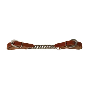Canyon Rose Single Flat Link Nickel Plated Chain Curb Strap