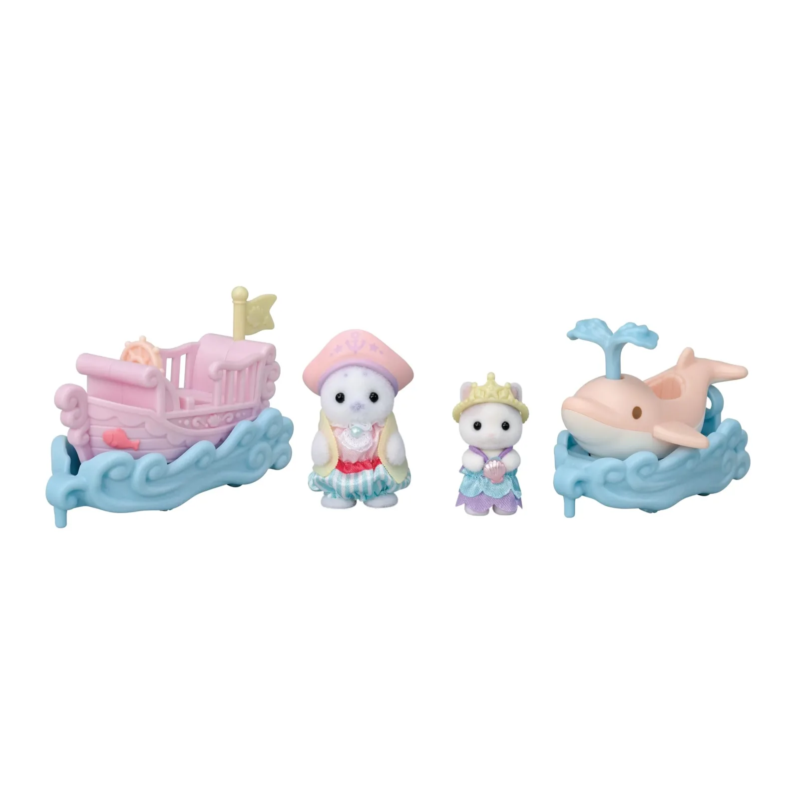 Epoch Sylvanian Families Amusement Park Ride Set Boat Dolphin Japan