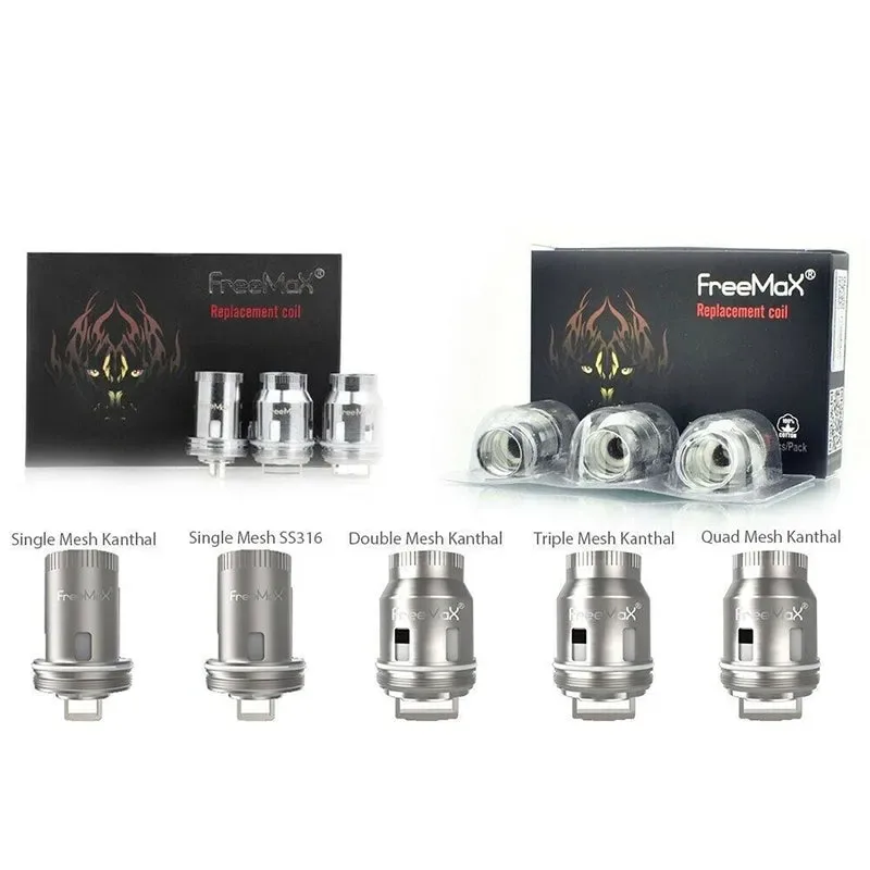 Freemax Mesh Pro Coils (Pack of 3) Kanthal Single, Double, Triple & Quad Genuine