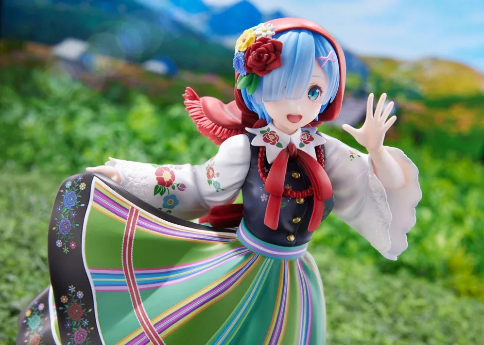 FuRyu Re:Zero Rem F:Nex 1/7 Scale Country Dress Ver. Collectible Figure - Image 2