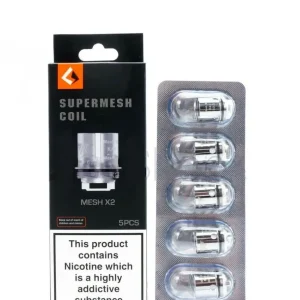 GeekVape Super Mesh Coils X1 & X2 0.2Ω / 0.3Ω for Shield, Aero & Cerberus (Pack of 5)