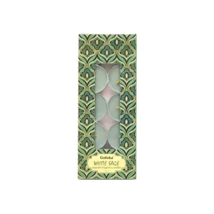 Goloka - White Sage 10pk, 11g Tea Light Candle