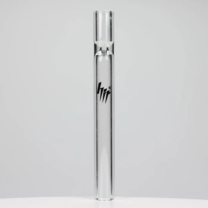 HIT Glass 4.25" Clear Glass Chillum Pipe