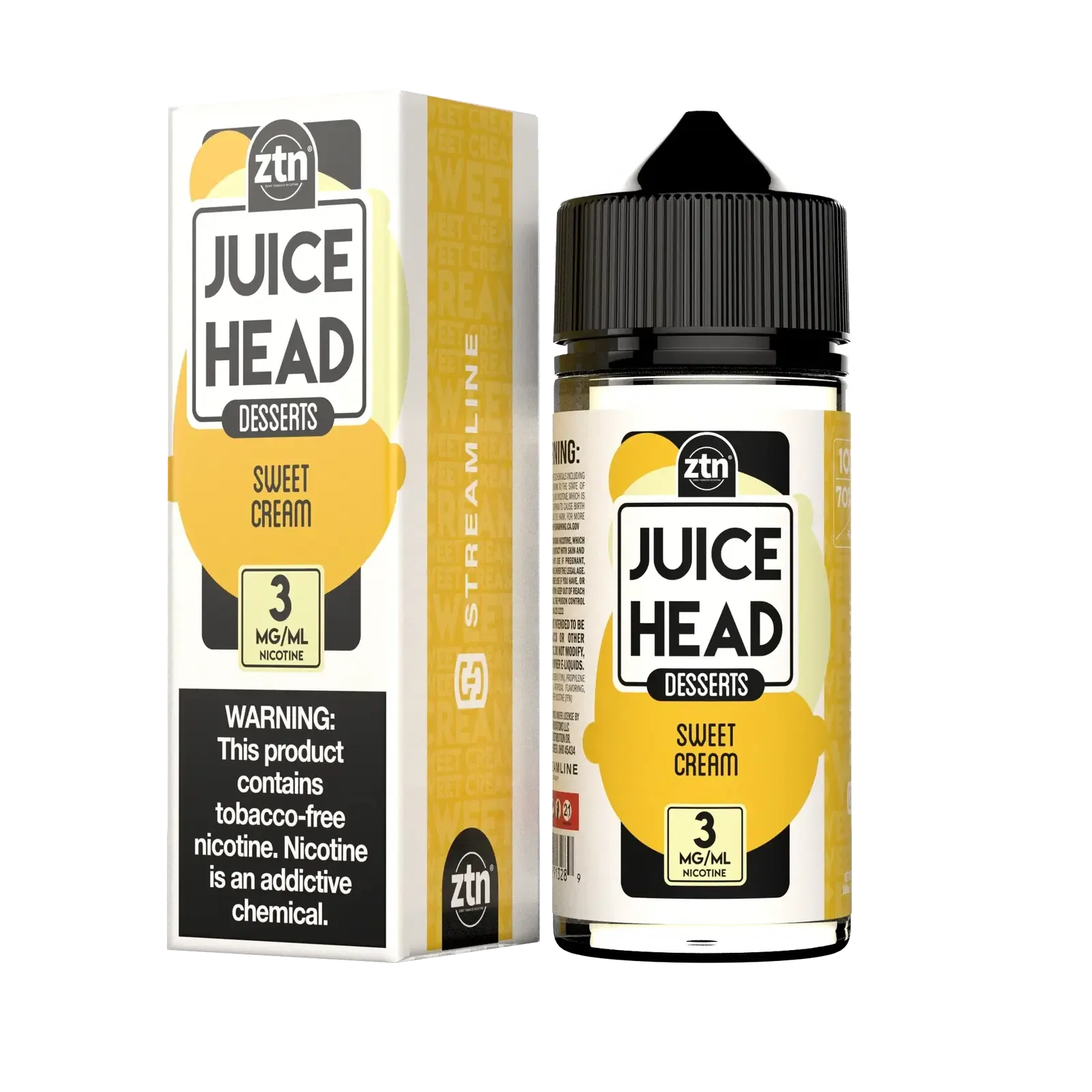 Juice Head Sweet Cream Vape e-Liquid 100mL