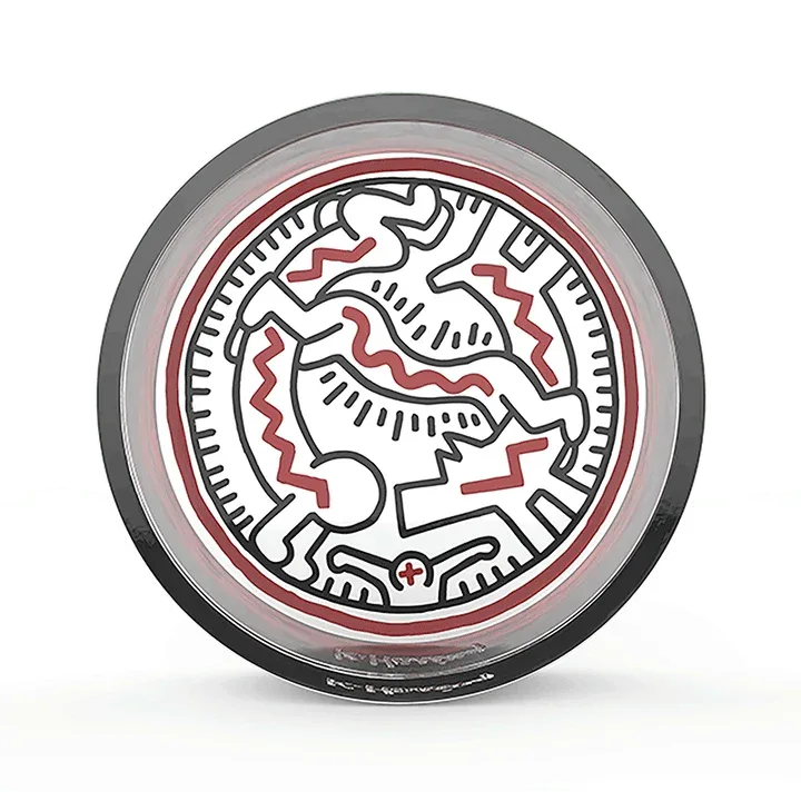 K HARING- GLASS CATCHALL