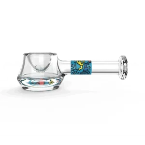 K HARING- GLASS SPOON PIPE