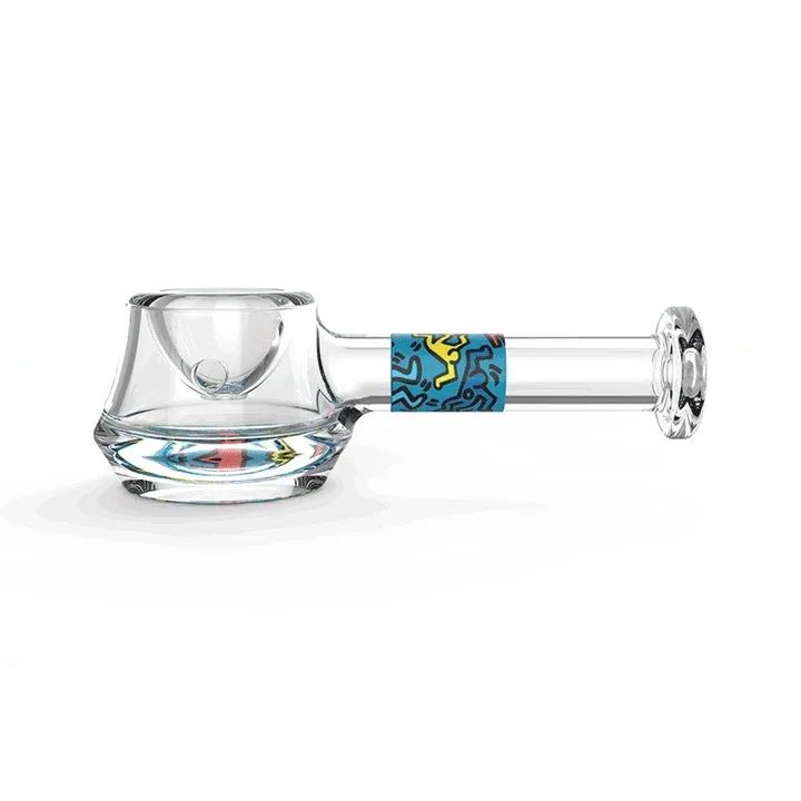 K HARING- GLASS SPOON PIPE