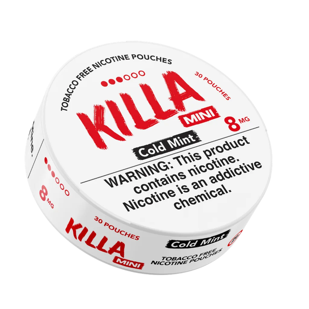 Killa Cold Mint Mini 8mg Nicotine Pouches (5 Pack)
