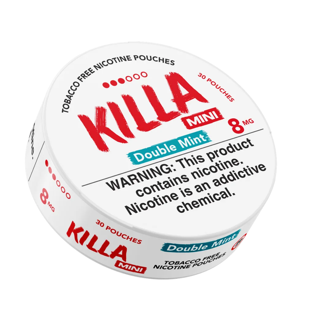 Killa Double Mint Mini 8mg Nicotine Pouches (5 Pack)