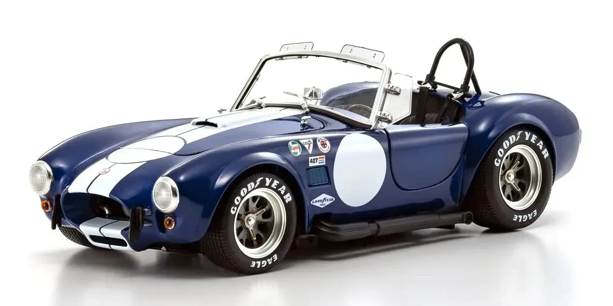 Kyosho 1/18 Scale Shelby Cobra 427SC Blue White Stripes Finished Model