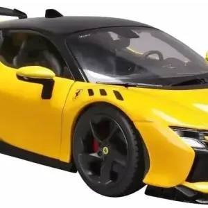 Kyosho Bburago 1/24 SF90 XX Stradale Yellow Diecast Replica