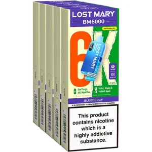 Lost Mary BM6000 pod vape kit 5 pack