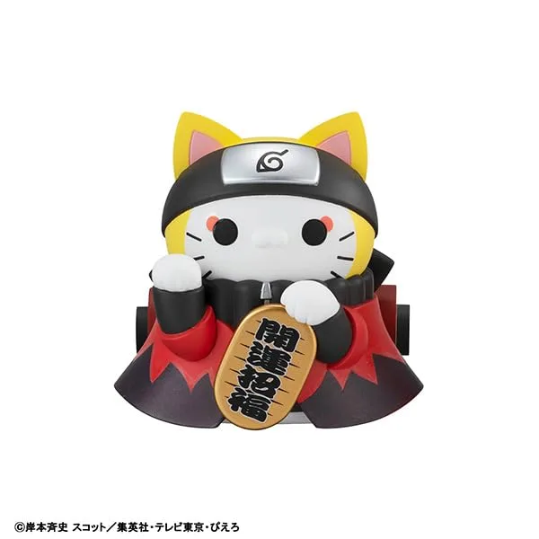 Megahouse Mega Cat Naruto Shippuden Maneki Neko Fortune Figure Set 70mm Box - Image 2