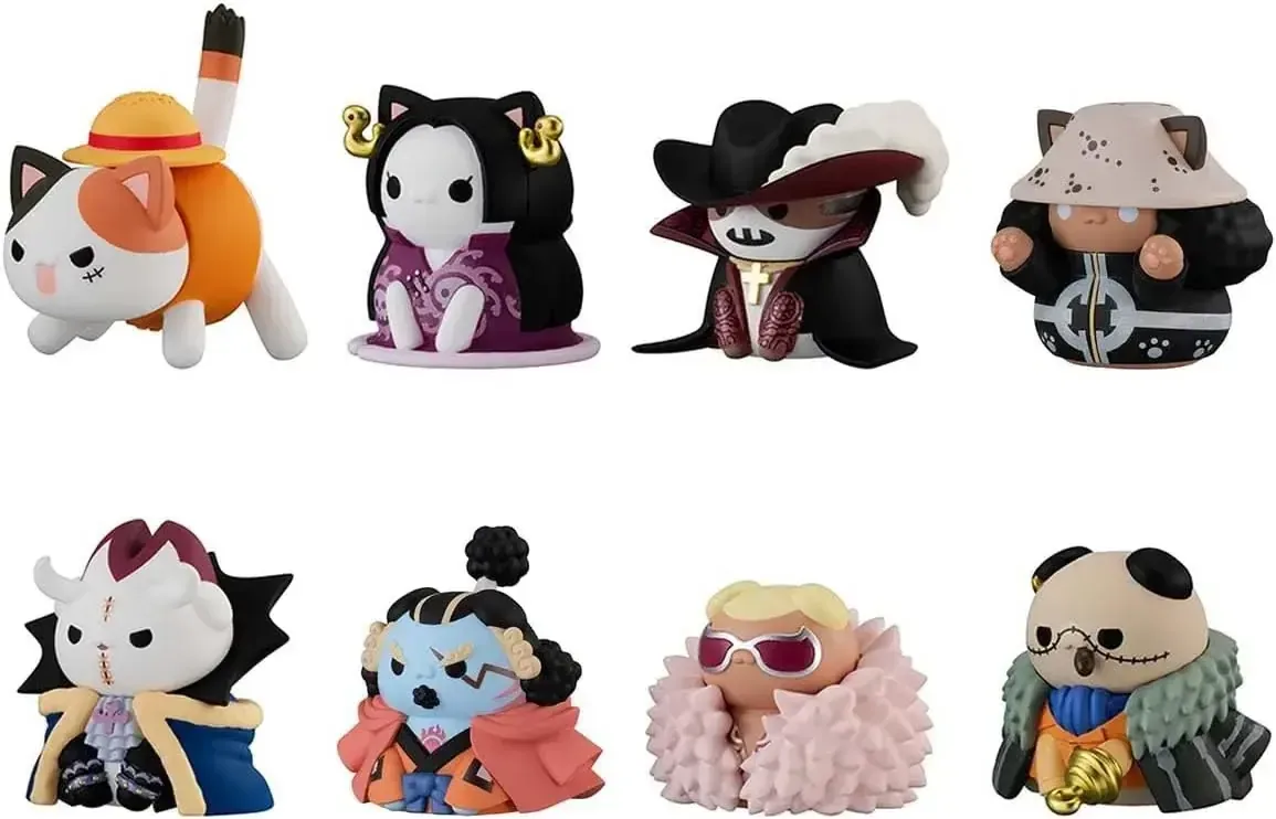MegaHouse One Piece Nyanpe Luffy Collectible Figure Box of 8
