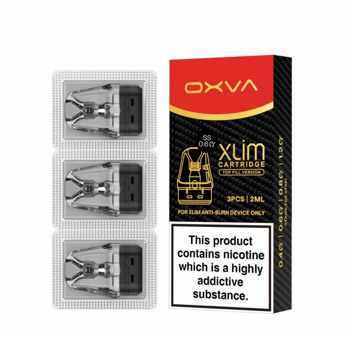 Oxva Xlim Stainless Steel Replacement Pods