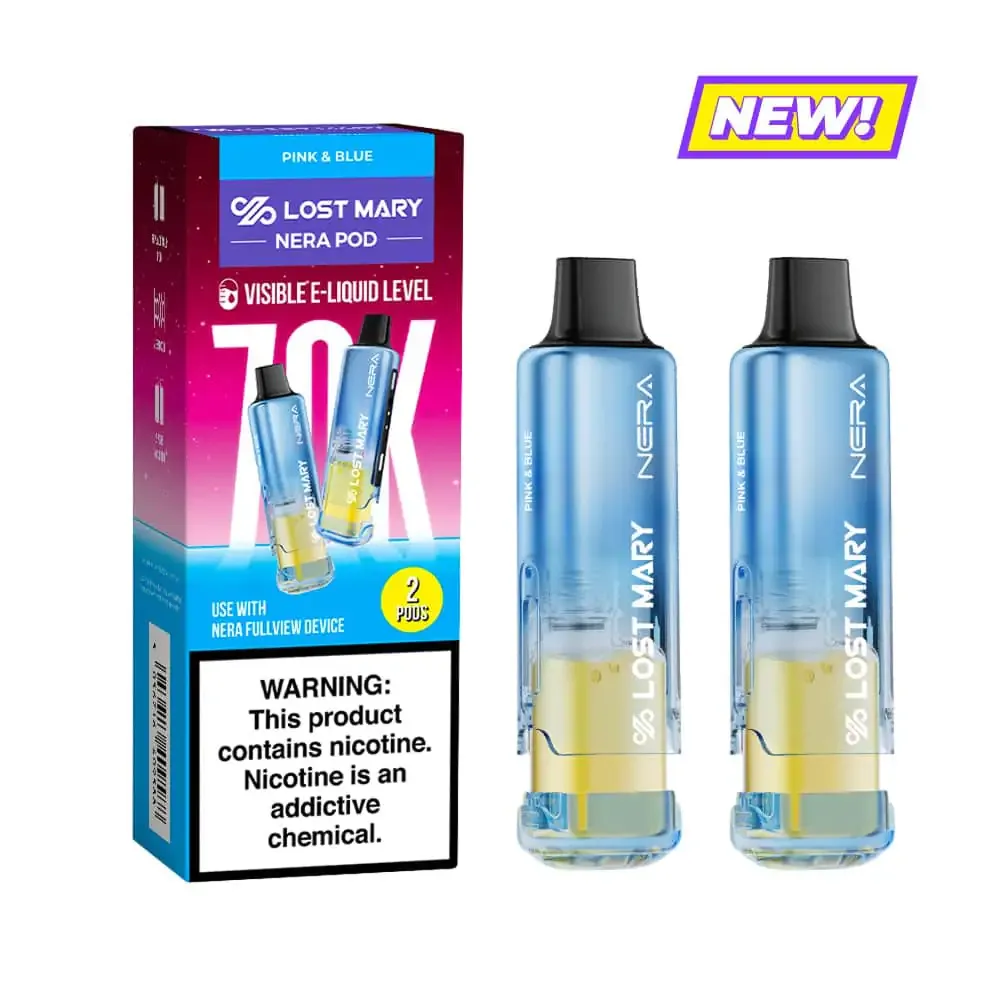 Pink & Blue - Lost Mary Nera Fullview 70k Disposable Vape Pod