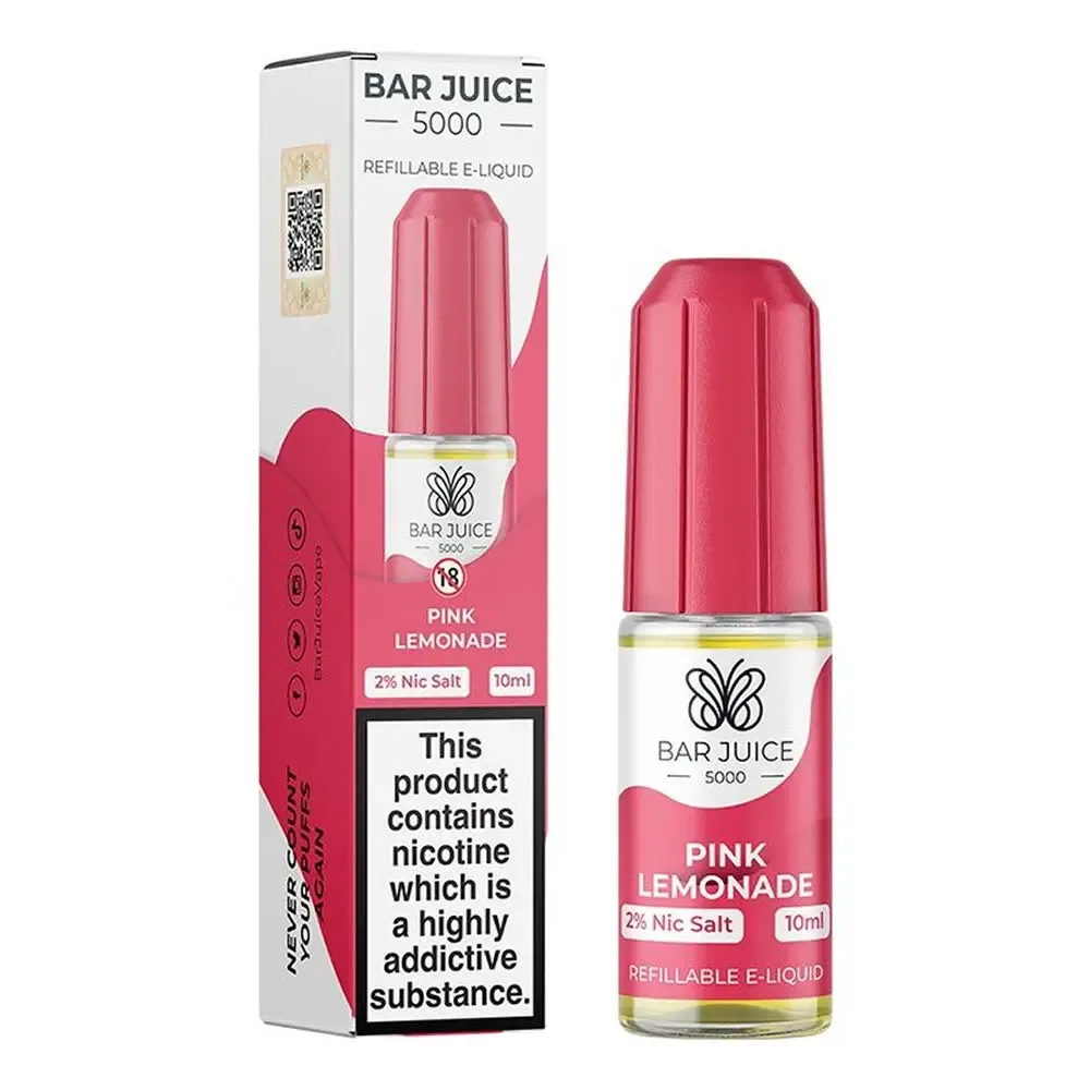 Pink Lemonade Nic Salt E-Liquid by Bar Juice 5000