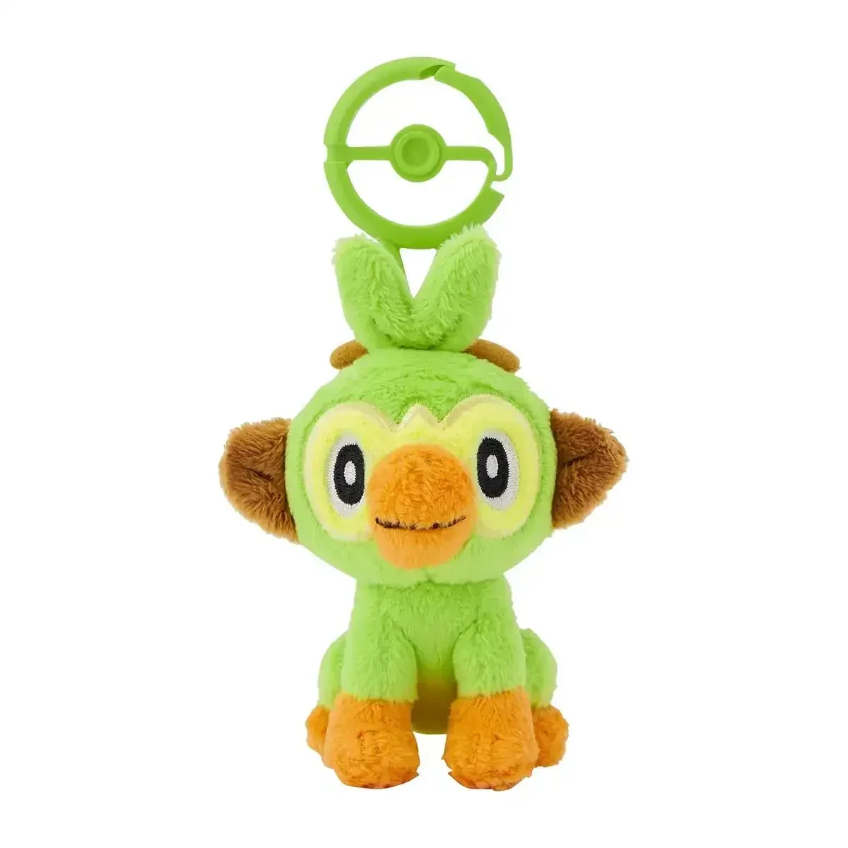 Pokemon Center Grookey Carabiner Mascot Plush Keychain Accessory