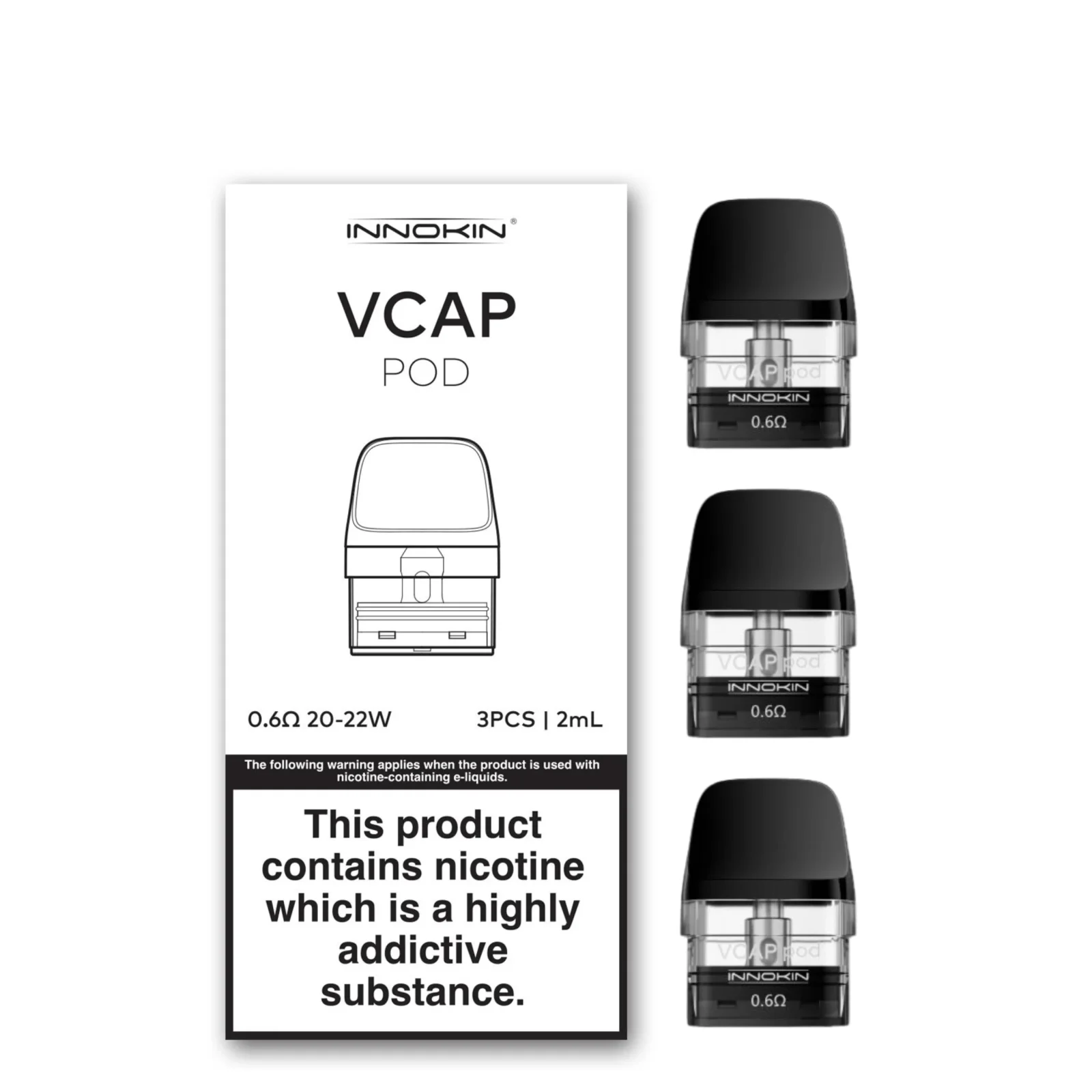 Innokin VCAP Replacement Pods – 3 Pack
