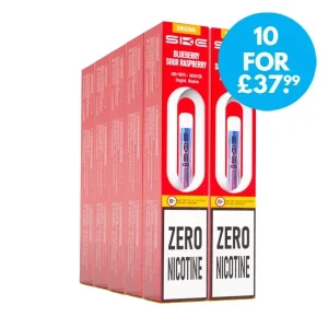 Box Of 10 – SKE Crystal Bar 600 0mg (0%) Prefilled Vape Kit – Nicotine Free