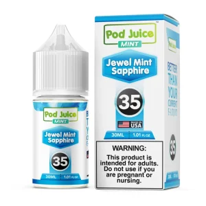 Pod Juice Jewel Mint Sapphire Nixodine 30ML E-Juice