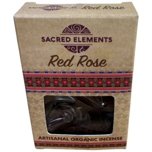 Sacred Elements - Red Rose Organic Incense 5 Cones