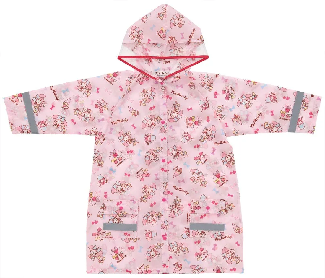 Skater Kids Raincoat My Melody Sanrio Girls 110-125Cm Raco1N