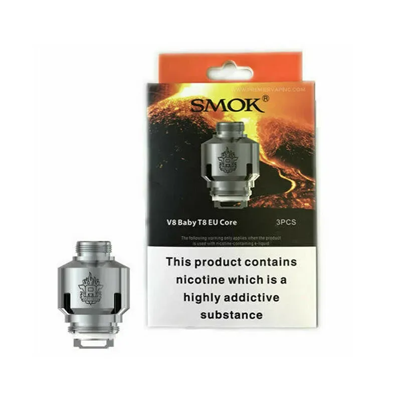 SMOK Baby T8 EU Core Coils – Replacement Coil Heads for Big Baby EU Tank