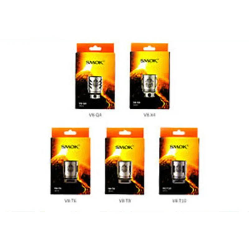 SMOK TFV8 Cloud Beast Replacement Coils (Q4, X4, T6, T8, T10) 3 Pack – Authentic