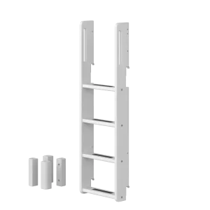 Straight Ladder and Legs for Bunk Bed 154 cm, White