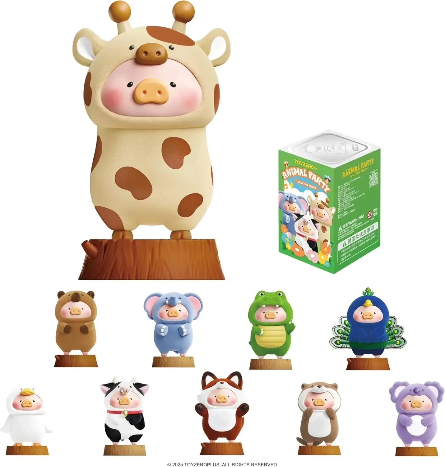 Toyzero+ Lulu Piggy Animal Party Collectible Surprise Figure