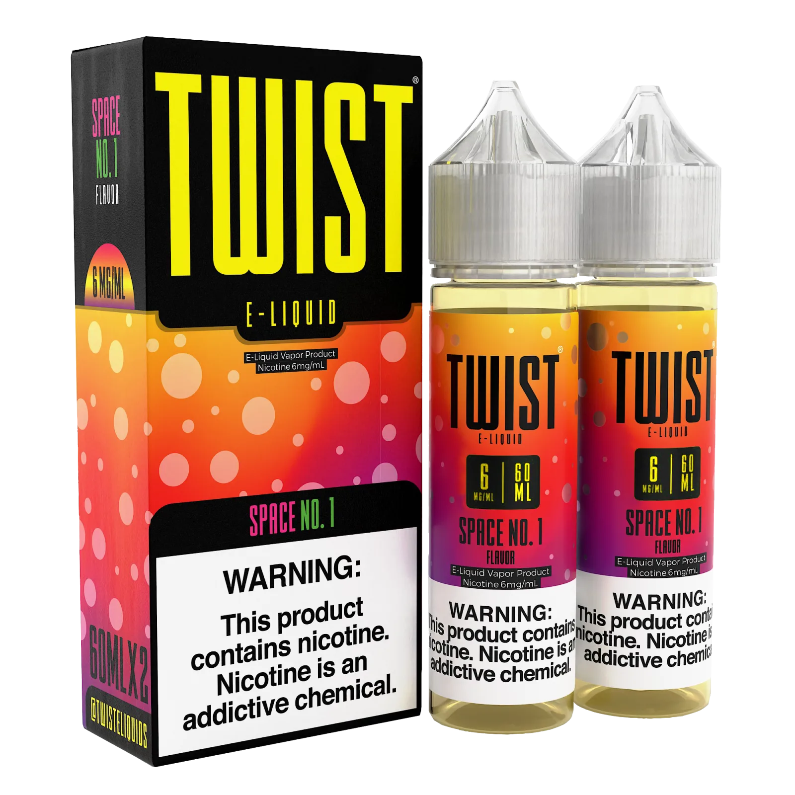 TWIST E-Liquid – Space No.1 – 120ML E-Liquid (Twin 60ML Pack)