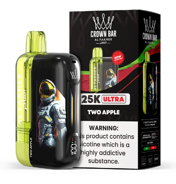 Two Apple Al Fakher Crown Bar Ultra 25K