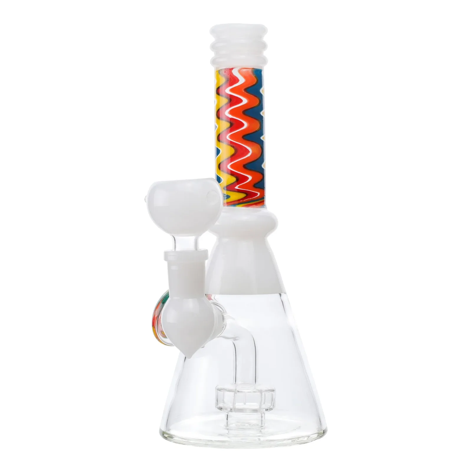 Wavy Train Beaker Bong - 8in - Image 2