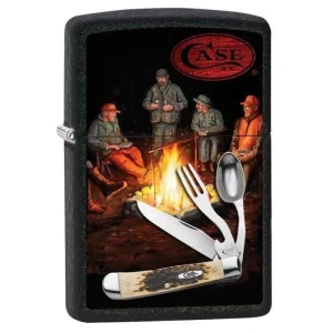 Zippo Lighter - Case Hobo Black Matte