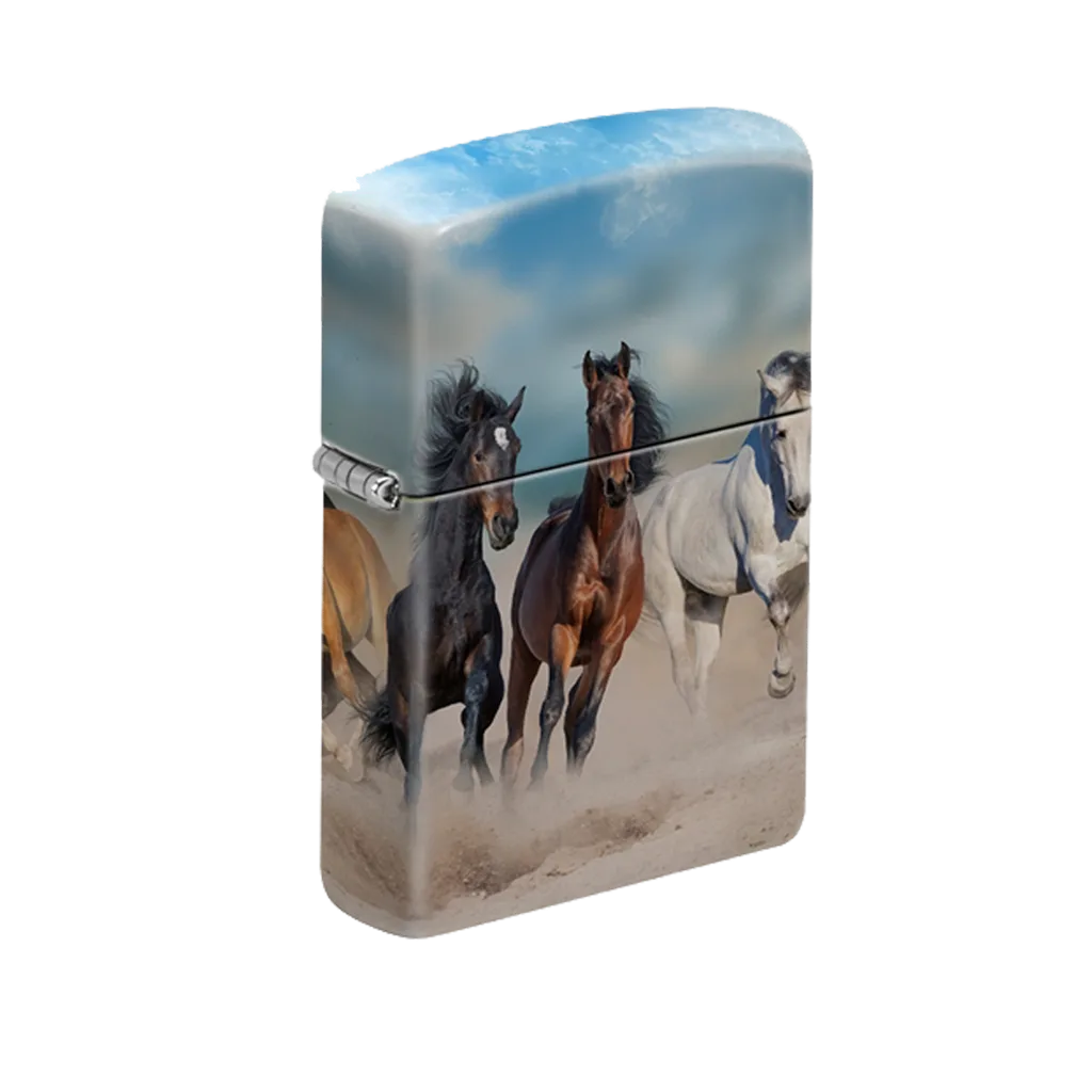 Zippo Lighter - Running Horses