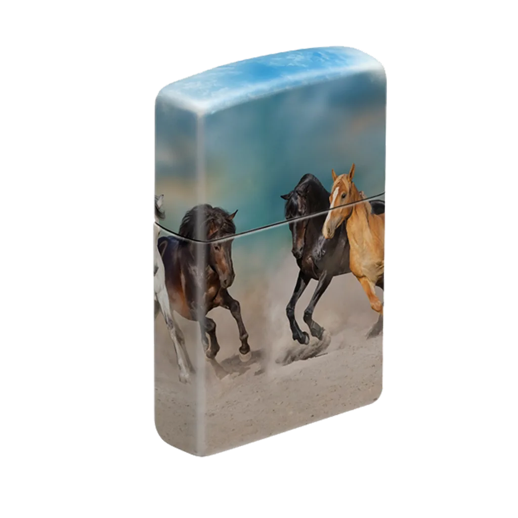 Zippo Lighter - Running Horses - Image 2