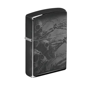 Zippo Lighter - Zombie Skeletons Black Finish