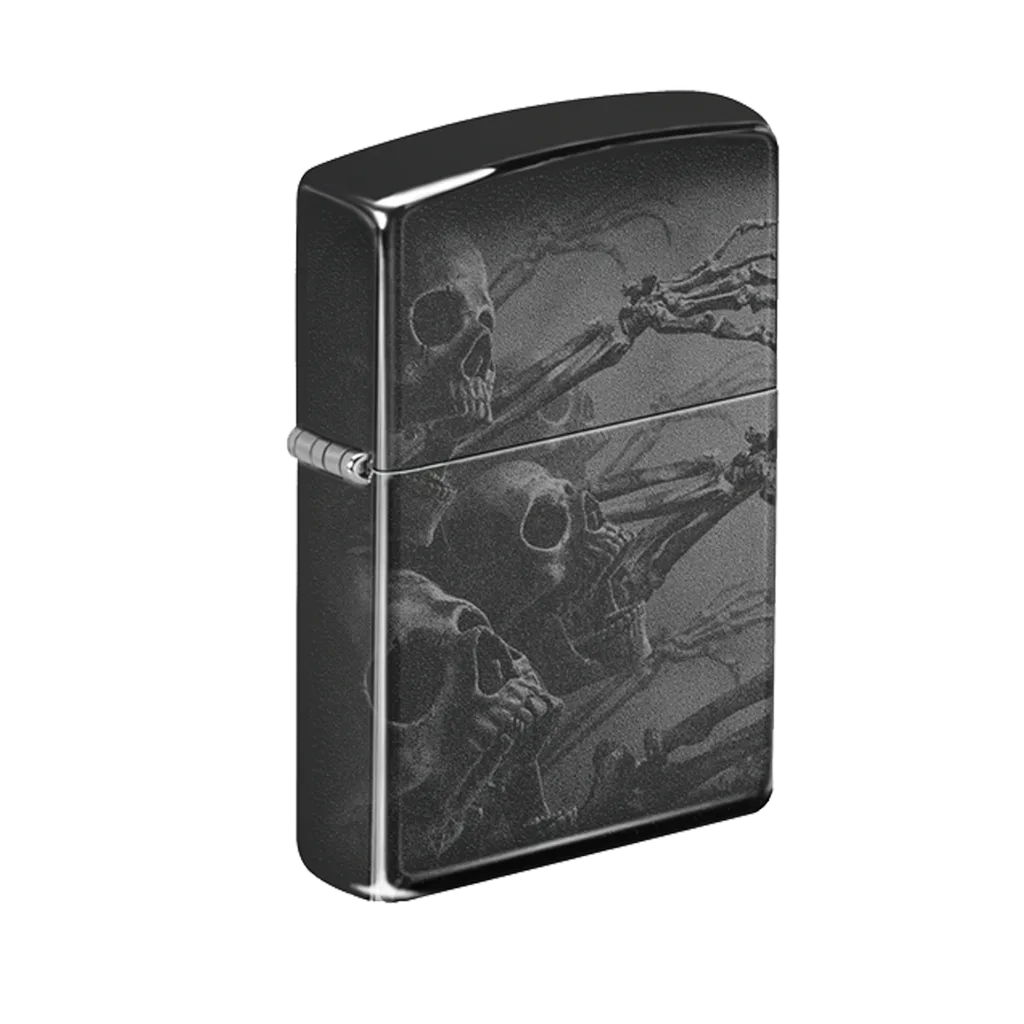 Zippo Lighter - Zombie Skeletons Black Finish